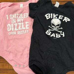 Biker Baby and Snizzled Onesies
